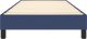 vidaXL vidaXL Łóżko kontynentalne, niebieskie, obite tkaniną, 90x200 cm 5