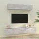 vidaXL vidaXL Zestaw 4 szafek TV, szarość betonu, materiał drewnopochodny 1