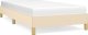 vidaXL vidaXL Rama łóżka, kremowa, 90x200 cm, tapicerowana tkaniną 2