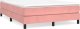 vidaXL vidaXL Rama łóżka, różowa, 140x200 cm, tapicerowana aksamitem 2