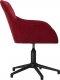 Krzesło biurowe vidaXL vidaXL Obrotowe krzesło biurowe, winna czerwień, obite aksamitem 3