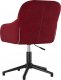 Krzesło biurowe vidaXL vidaXL Obrotowe krzesło biurowe, winna czerwień, obite aksamitem 4
