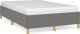 vidaXL vidaXL Rama łóżka, ciemnoszara, 120x200 cm, obita tkaniną 2