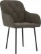 vidaXL vidaXL Krzesła stołowe, 2 szt., ciemnoszare, obite aksamitem 3