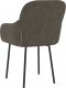 vidaXL vidaXL Krzesła stołowe, 2 szt., ciemnoszare, obite aksamitem 6
