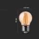 V-TAC Żarówka LED V-TAC 4W Filament E27 G45 Bursztyn VT-1974 2200K 350lm 4
