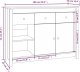 vidaXL Komoda, biała, 100x35x74 cm, lite drewno sosnowe 11