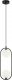 Lampa wisząca Italux Salonowa lampa wisząca Lupus nad stolik czarna biała 3
