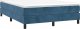 vidaXL Rama łóżka, ciemnoniebieska, 140x200 cm, tapicerowana aksamitem 3