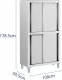 Royal Catering Szafa gastronomiczna magazynowa ze stali nierdzewnej drzwi suwane 120 kg 100 x 50 x 180 cm Szafa gastronomiczna magazynowa ze stali nierdzewnej drzwi suwane 120 kg 100 x 50 x 180 cm 5