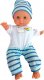 LeanToys Lalka Bobas Niebieska Piżama w Paski 30 cm 2