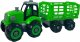 LeanToys Traktor Do Rozkręcania Zielony DIY Śrubokręt 2