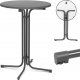 Royal Catering Stół stolik barowy okrągły wysoki składany śr. 80 cm wys. 110 cm czarny Stół stolik barowy okrągły wysoki składany śr. 80 cm wys. 110 cm czarny (10011473) 1