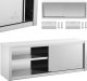 Royal Catering Szafa ścienna gastronomiczna z drzwiami przesuwanymi STAL 160 x 45 x 60 cm Szafa ścienna gastronomiczna z drzwiami przesuwanymi STAL 160 x 45 x 60 cm 1