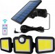 Kinkiet LTC Lampa ścienna solarna regulowana LED LTC 20W z czujnikiem ruchu i zmierzchu + pilot 8