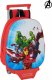 Avengers Plecak szkolny 3D z kółkami 705 The Avengers Czerwony 1