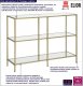 Elior Złota wąska konsola w stylu glamour - Trazi 5X 2