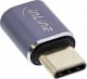 Adapter USB InLine InLine® USB4 Adapter, USB Type-C male/female, aluminium, grey 1