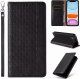 Magnet Strap Case etui do iPhone 12 pokrowiec portfel + mini smycz zawieszka czarny 7