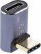 Adapter USB InLine InLine® USB4 Adapter, USB Type-C male/female up/down angled, aluminium, grey 1