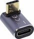 Adapter USB InLine InLine® USB4 Adapter, USB Type-C male/female up/down angled, aluminium, grey 2