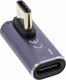 Adapter USB InLine InLine® USB4 Adapter, USB Type-C male/female vertical right/left angled, aluminium, grey 1