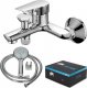Bateria wannowa Sotbe Gala ścienne chrom (GAU-BW-20223134) 1