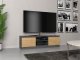Topeshop Szafka RTV 120x40xH36 antracyt/artisan 2