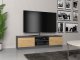 Topeshop Szafka RTV 140x40xH36 antracyt/artisan 1