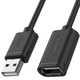 Kabel USB Unitek USB-A - USB-A 2 m Czarny (Y-C450GBK) 1