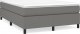 vidaXL Łóżko kontynentalne, ciemnoszare, obite tkaniną, 140x200 cm 2