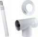 SpiroFlex 60/100 zestaw wylotu bocznego Viess. (malowany biały RAL 9016)ZESTAW WYLOTU BOCZNEGO 60/100 2