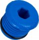 TI Group Korek do prób szczelności do rury PEX 32x3,0mm niebieski 2