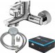 Bateria wannowa Sotbe Unicorn ścienne chrom (UNI-BW-14259386) 1