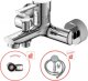 Bateria wannowa Sotbe Unicorn ścienne chrom (UNI-BW-14259386) 3