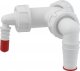 ALCADRAIN Podwójne kolano G1/8–23 z zaworem- P149Z 1