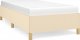 vidaXL vidaXL Rama łóżka, kremowa, 90x200 cm, tapicerowana tkaniną 2