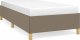 vidaXL vidaXL Rama łóżka, kolor taupe, 90x200 cm, tapicerowana tkaniną 2