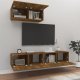 vidaXL vidaXL Zestaw 3 szafek TV, przydymiony dąb, materiał drewnopochodny 2