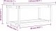 vidaXL Stolik kawowy, 110x55x45 cm, lite drewno sosnowe 8