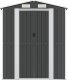 vidaXL vidaXL Szopa ogrodowa, antracytowa, 192x772x223 cm, stal galwanizowana 3