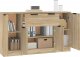 vidaXL vidaXL 3-częściowa komoda, dąb sonoma, materiał drewnopochodny 4