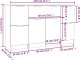 vidaXL vidaXL 3-częściowa komoda, dąb sonoma, materiał drewnopochodny 10