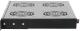 NetRack Panel wentylacyjny 19" 4F z termostatem Czarny (100-005-001-021) 2
