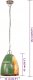 Lampa wisząca vidaXL vidaXL Industrialna lampa wisząca, 25 W, kolorowa, okrągła, 32 cm, E27 7