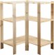 Wamar-Sosenka MAXI Regał Narożny Drewniany 115x85x50 cm 3 Półki ażurowe Surowy Drewno sosnowe Naturalny MAXI-3WA / Wamar-Sosenka 1