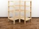 Wamar-Sosenka MAXI Regał Narożny Drewniany 115x85x50 cm 4 Półki pełne Surowy Drewno sosnowe Naturalny MAXI-3WP+ / Wamar-Sosenka 5