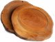 Wamar-Sosenka Zestaw 2 szt Okorowanych Podkładek na Stół /śr. 9-12 cm/ Drewno Czeremchy Olejowany Naturalny PDOP_0912X10_DO2 / Wamar-Sosenka 1