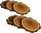 Wamar-Sosenka Zestaw 6 szt Podkładek na Stół /śr. 9-12 cm/ Drewno Akacji z Korą Olejowany Naturalny PDOA_0912X10_KO6 / Wamar-Sosenka 3