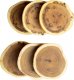Wamar-Sosenka Zestaw 6 szt Okorowanych Podkładek na Stół śr. 12-15 cm Drewno Akacji Olejowany Naturalny PDOA_1215X10_DO6 / Wamar-Sosenka 7